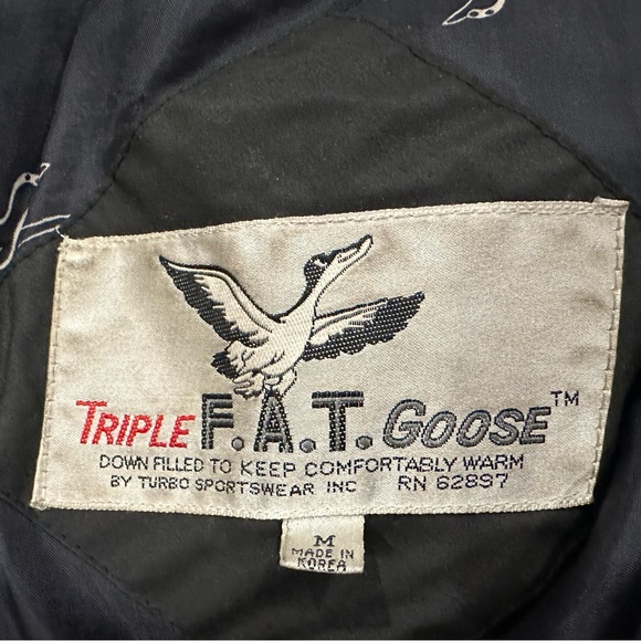 Triple Fat Goose Men's Coat Fur Lined Hood Medium M AS IS - Picture 14 of 16